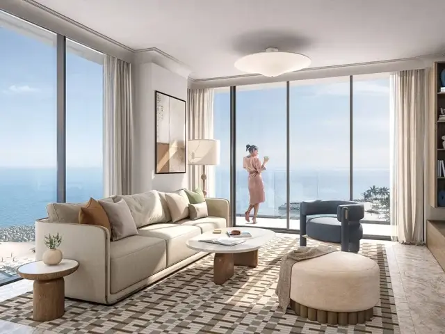 Bedroom interior with contemporary finishes