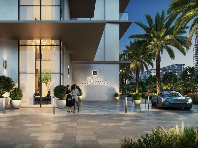 Address Residences Dubai Hills, tower facade