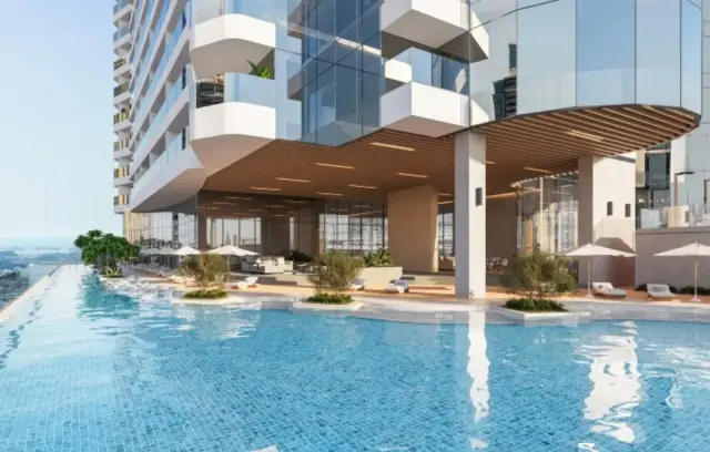 Al Habtoor Tower, infinity pool deck
