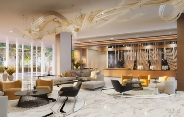 Al Habtoor Tower, lobby interior