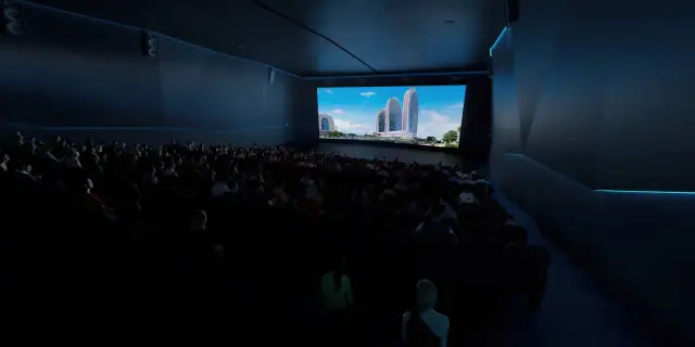 Private cinema render, Alliance Centropolis