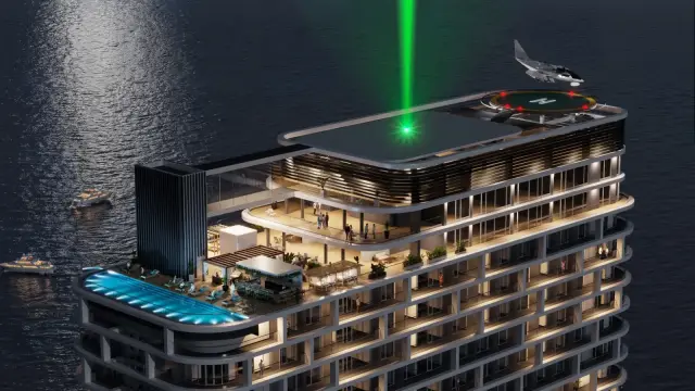 Ambassadori Batumi Island tower render