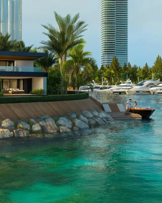 Private villa with marina and yachts, Ambassadori Batumi Island