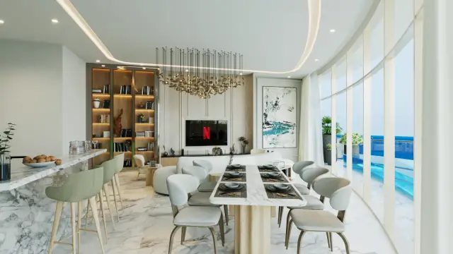 Kitchen interior render