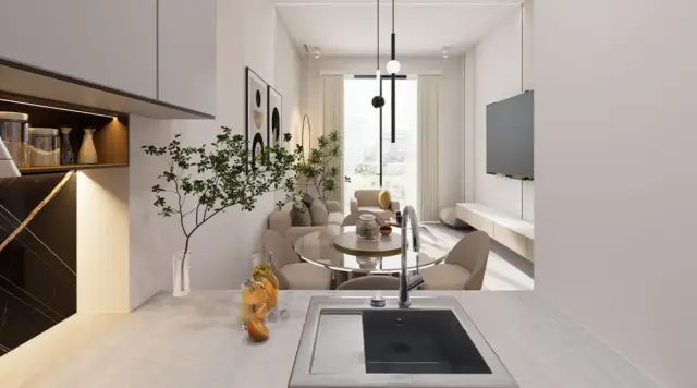 Astra Residences lobby corridor