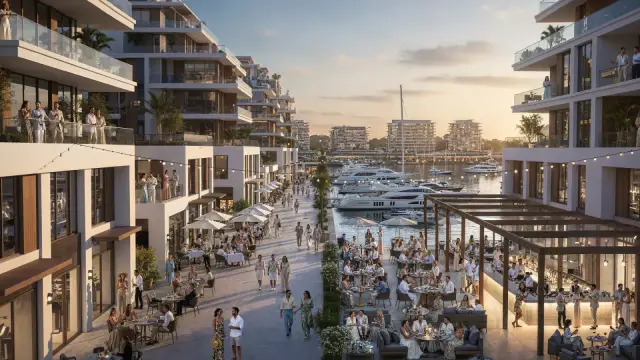 Waterfront promenade visualization, Batumi Yachts & Marina