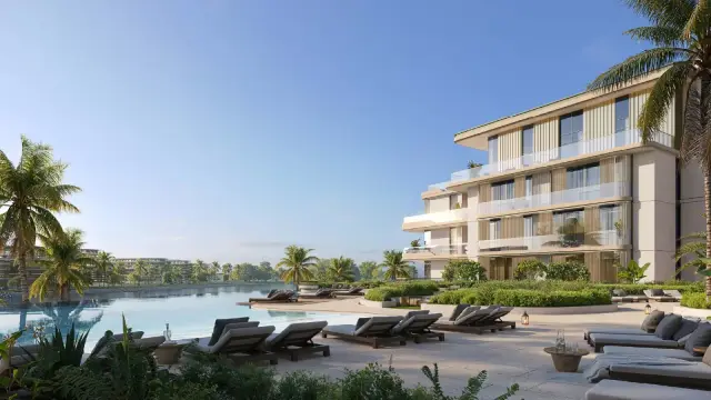 Bay Grove Residences podium and pool