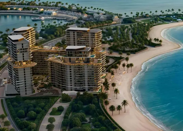 Aerial view of the four Costa Mare towers