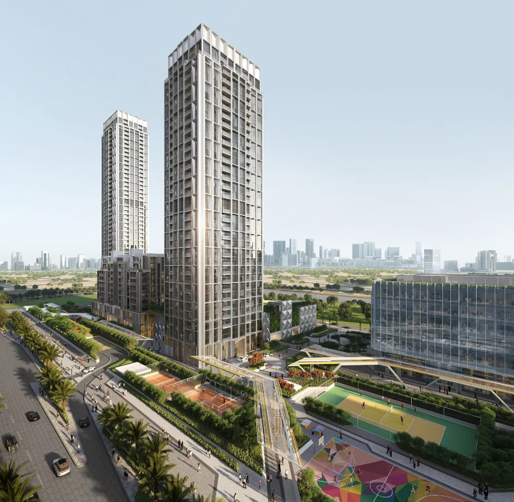 Design Quarter at d3 towers rendering