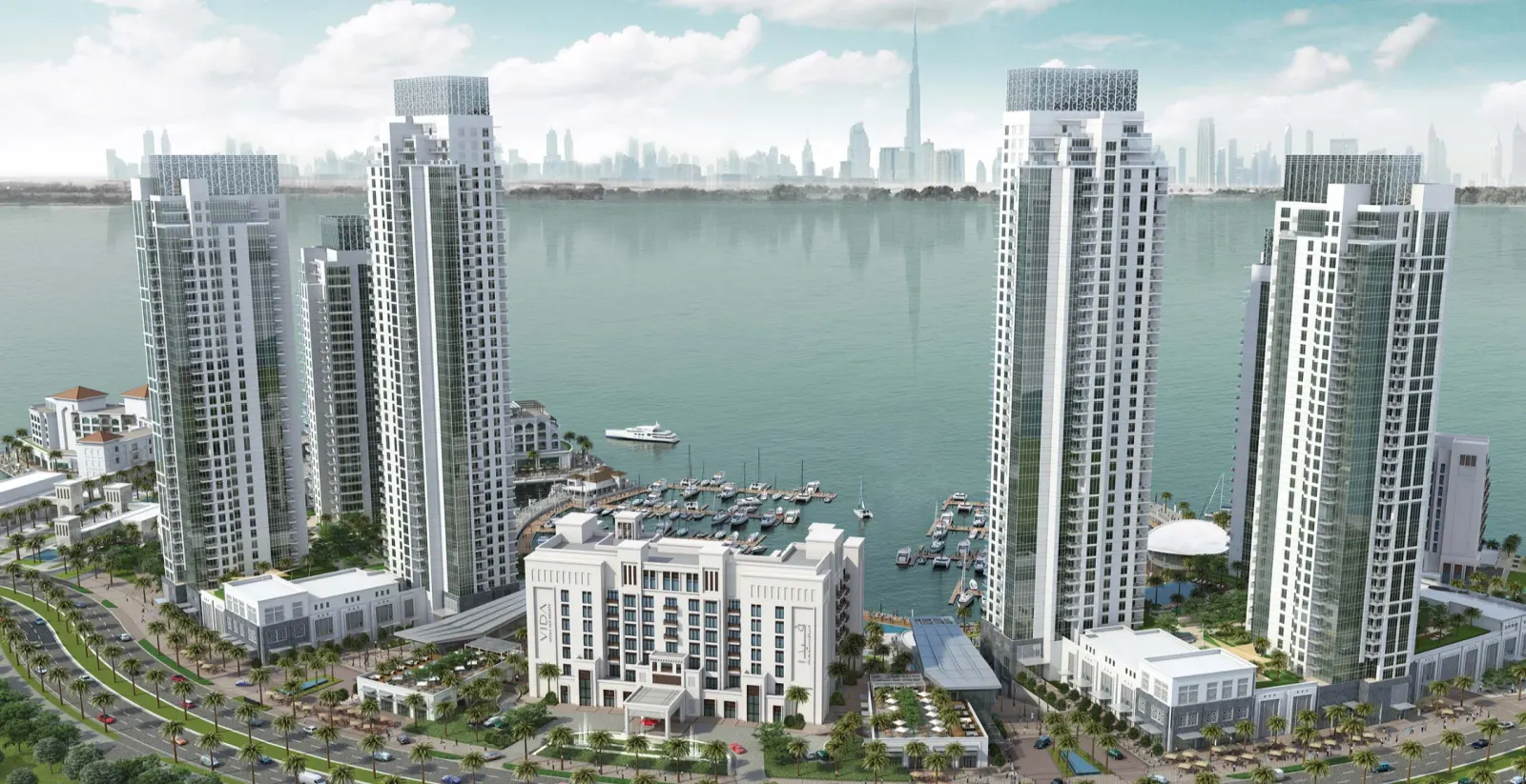 Dubai Creek Residences hero marina view