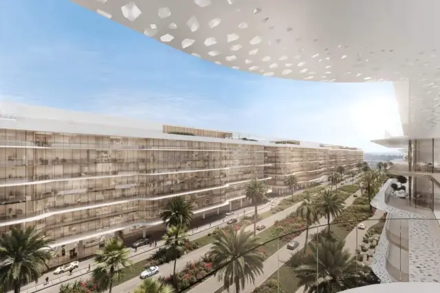 Dubai Harbour Residences beachfront gallery view