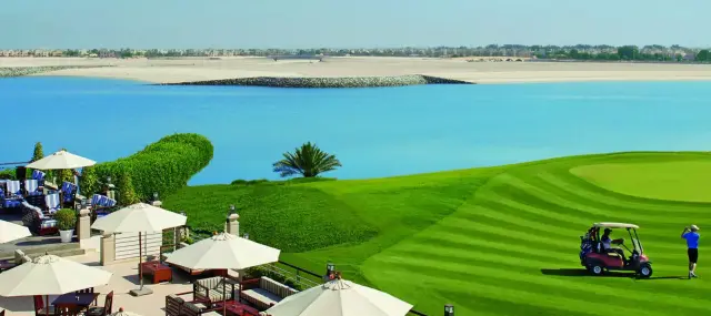 Al Hamra Golf Club bordering Falcon Island