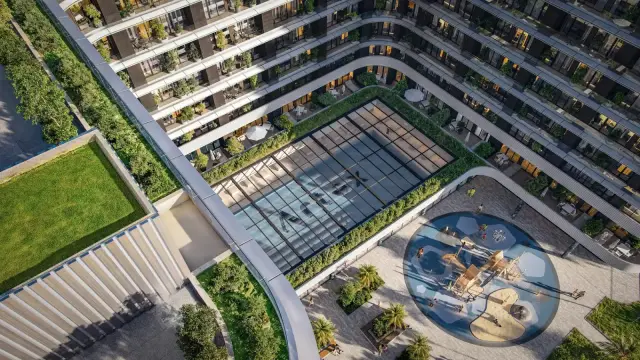 Gate by Artex building facade render