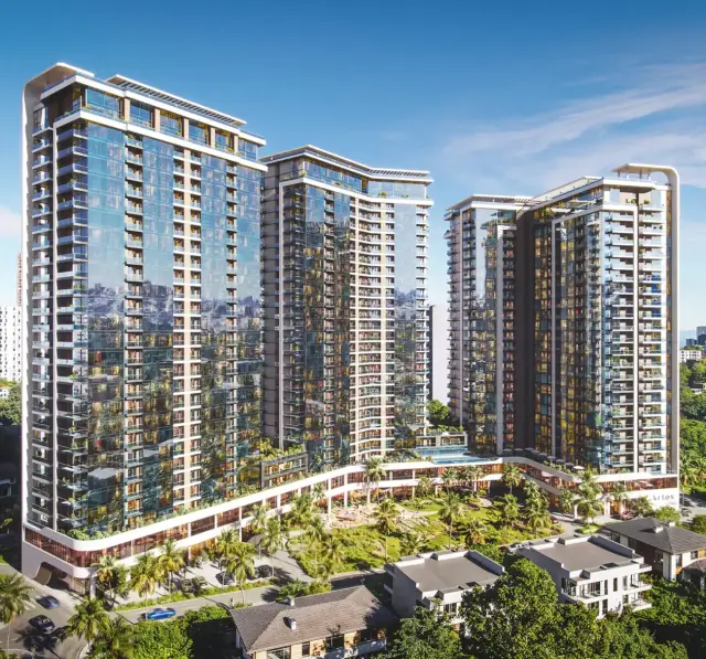 Gate by Artex rooftop terraces, close-up render