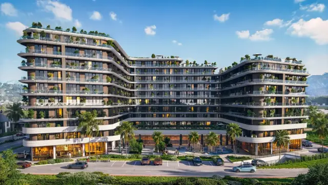 Gate by Artex facade render, daytime view