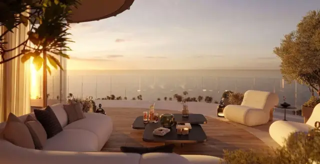 HADO by Beyond terrace at sunset