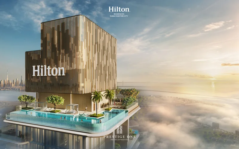 Hilton Residences Dubai Maritime City, developer visualisation