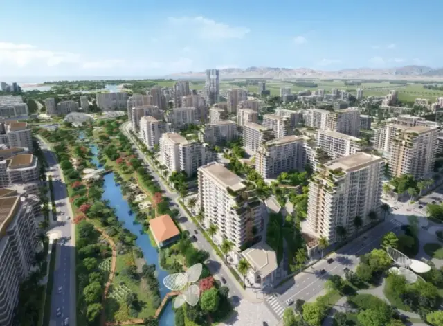 Render of The Strand Walk landscaped promenade