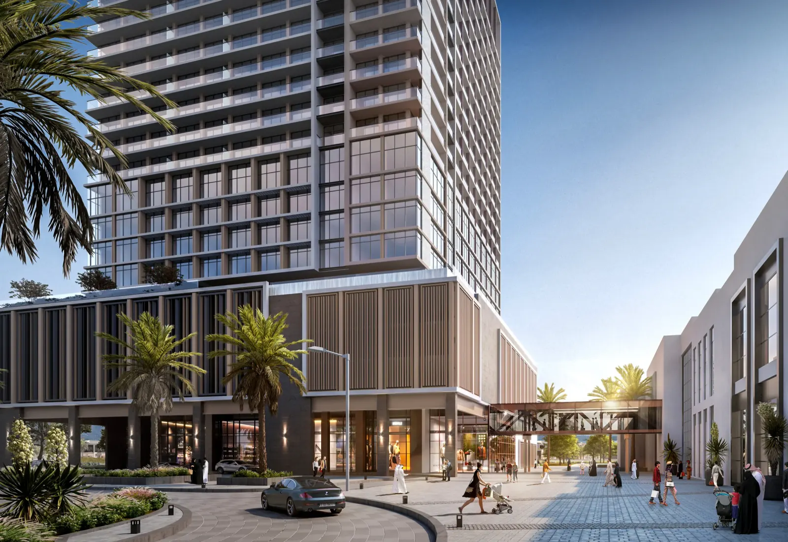 Mallside Residence, exterior street view