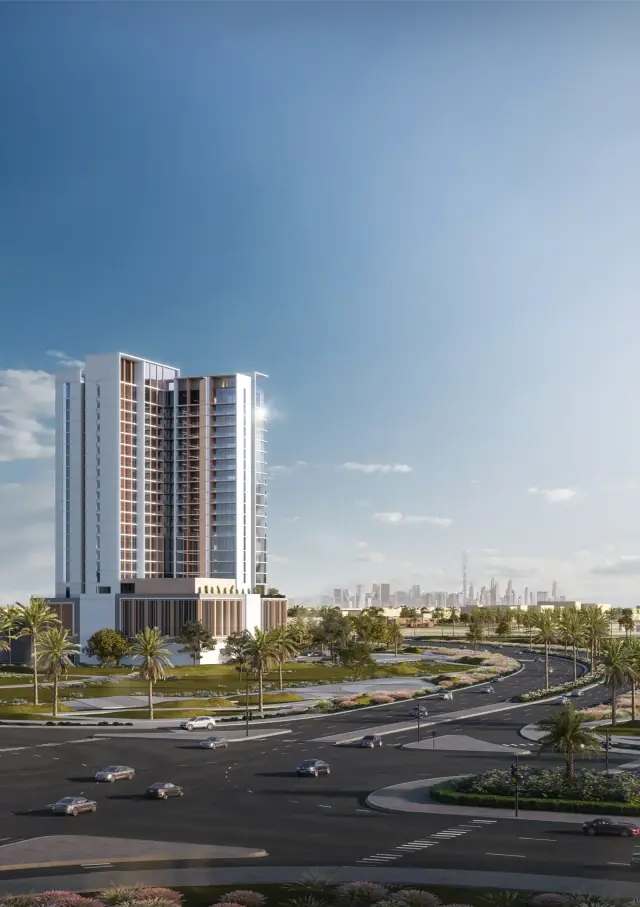 Mallside Residence, tower exterior