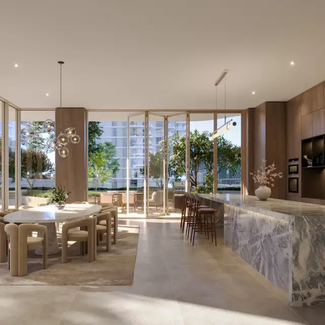 Private dining amenity space