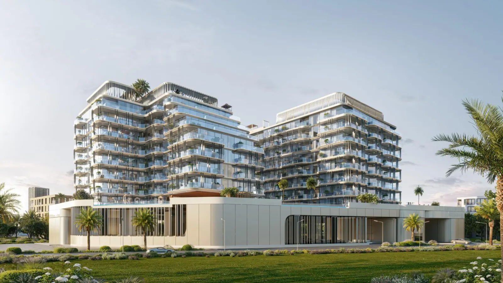 Ocean Bay building exterior, Dubai Islands