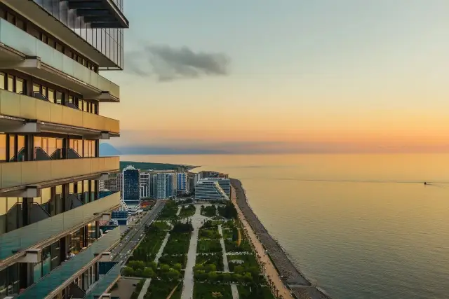 View of Batumi New Boulevard from Olympus Residence
