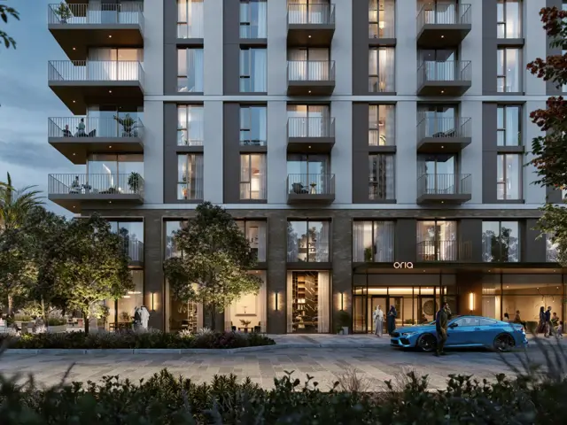 Oria exterior facade and balconies