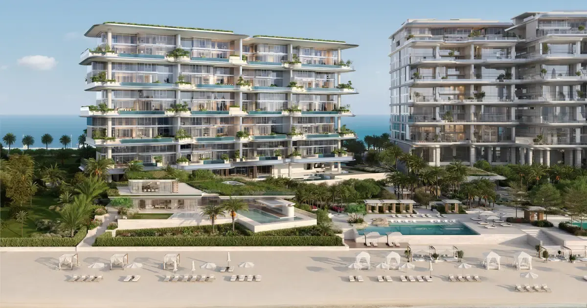 ORLA Infinity exterior, Palm Jumeirah crescent apex