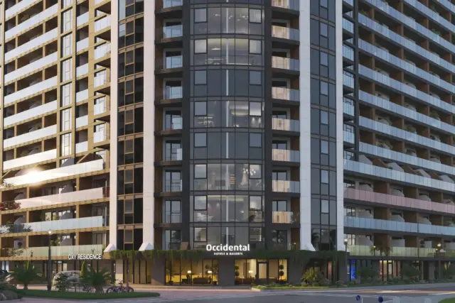 Occidental Hotels branded entrance, OXY Residence