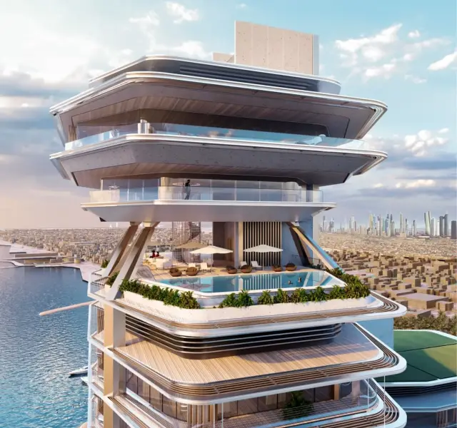 The Peninsula Dubai Residences living area interior