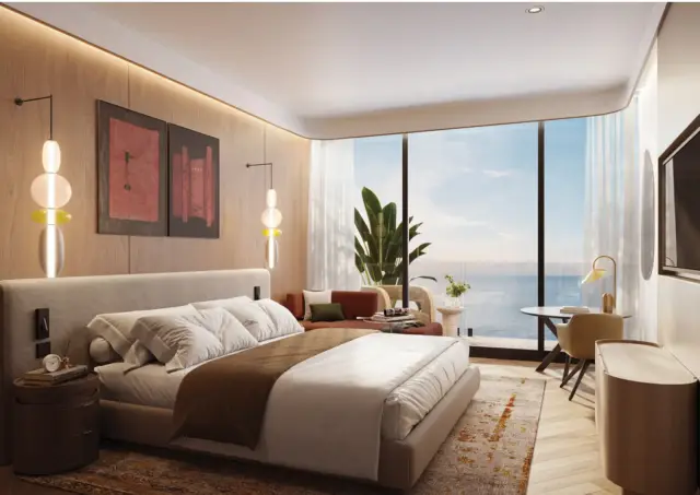 Bedroom suite with sea view