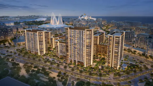 Sei Saadiyat exterior facade and landscaped walkway
