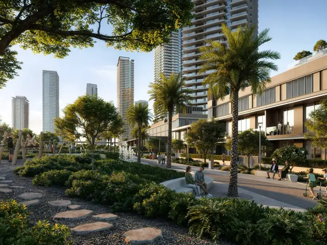 Silva townhouses and landscaped grounds