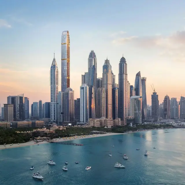 Six Senses Residences Dubai Marina tower exterior render