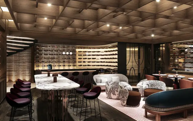 Six Senses Residences The Palm, cigar lounge interior