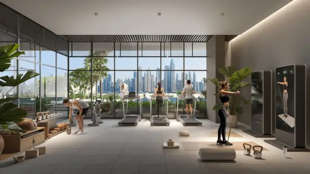 Sky Level 1 resident gym interior