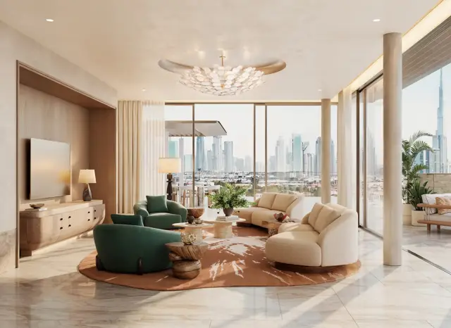 Solaya penthouse living room interior