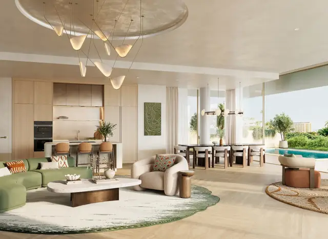 Solaya 3-bedroom garden residence living room