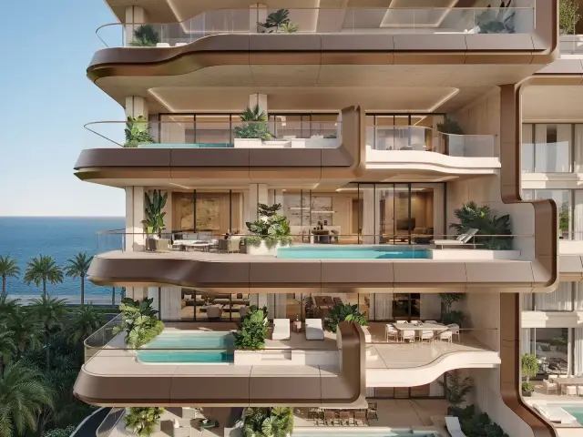 The Alba Residences tower exterior, Palm Jumeirah