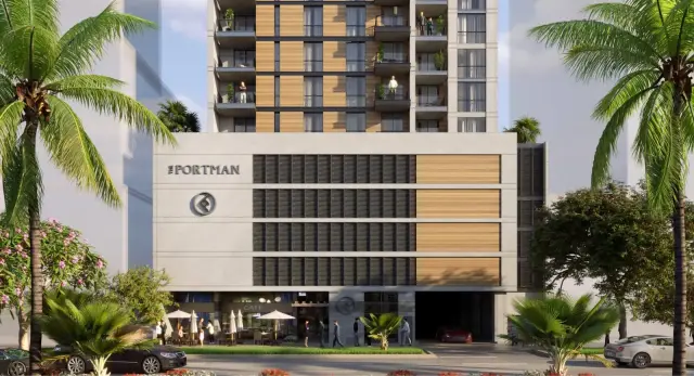 The Portman building facade, Jumeirah Village Circle