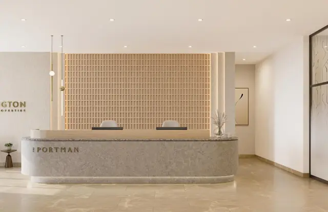 The Portman lobby reception desk