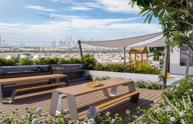 The Portman rooftop barbecue and play deck