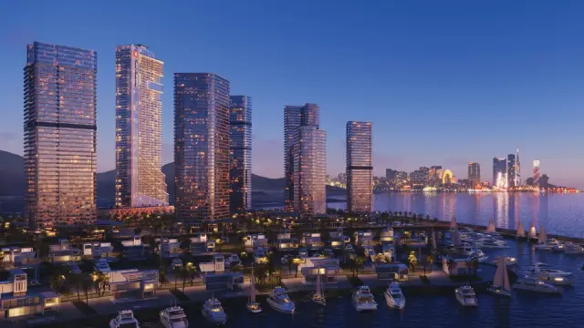 Tonino Lamborghini Tower Batumi aerial render