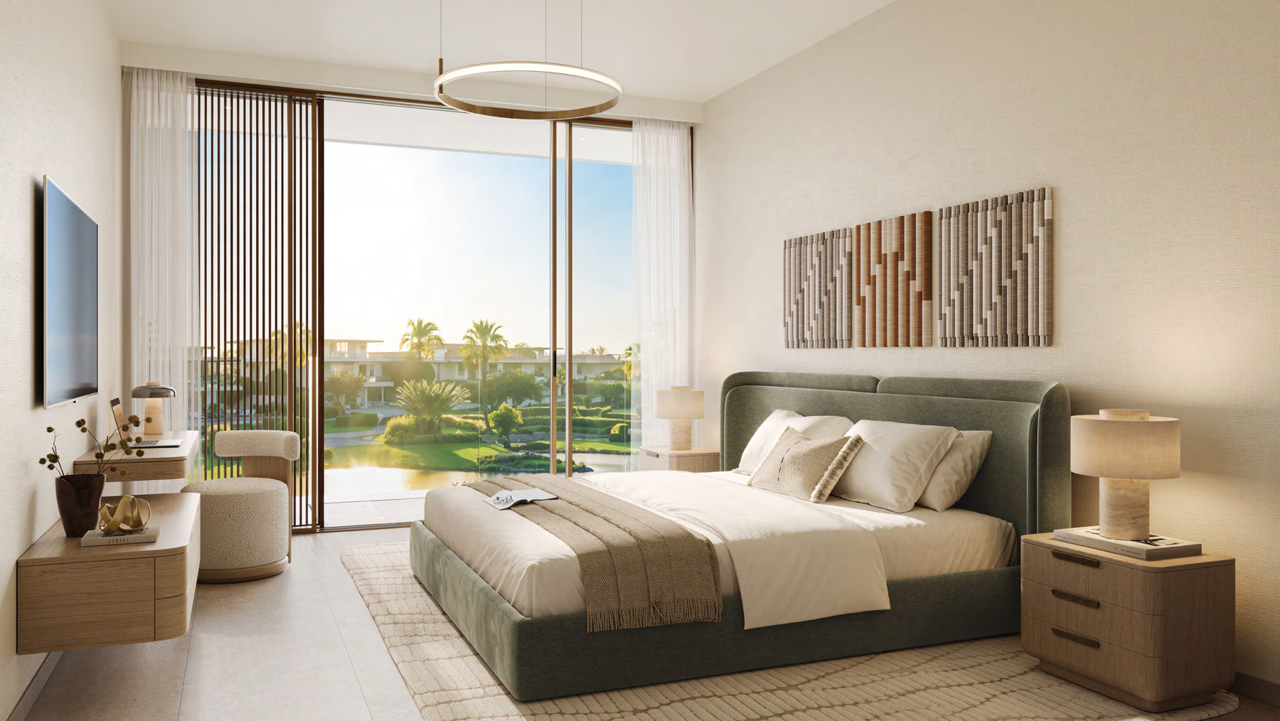 Garden villa principal bedroom