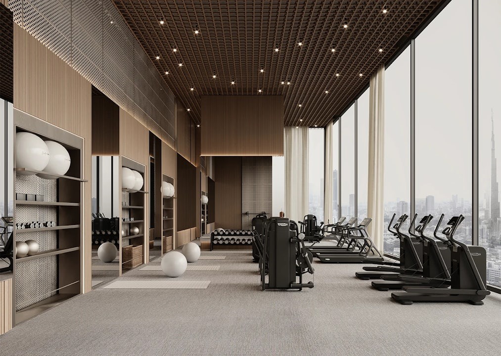 Developer visualisation of Binghatti Skyhall, Business Bay