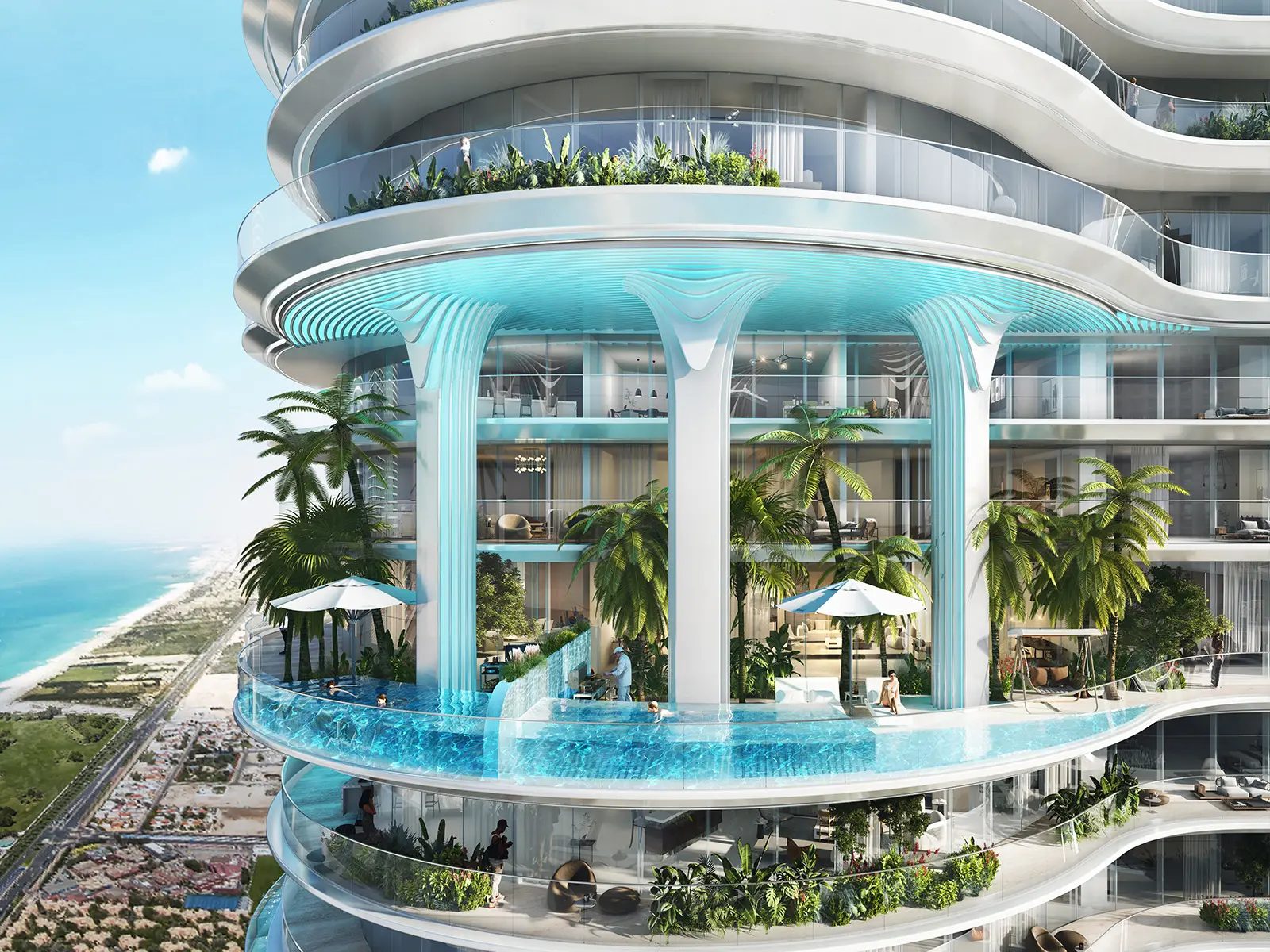 Rooftop pool