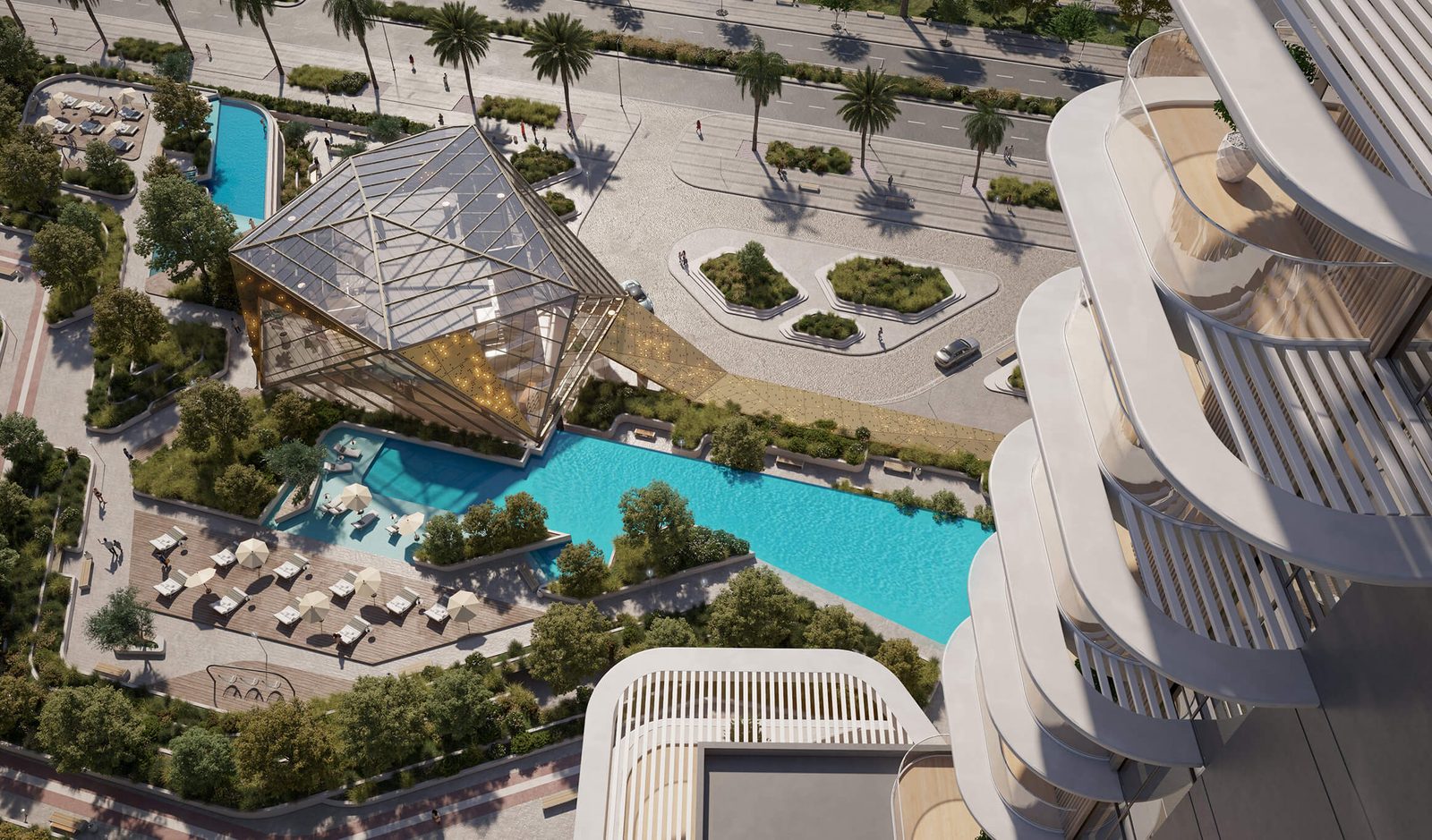 Aerial pool