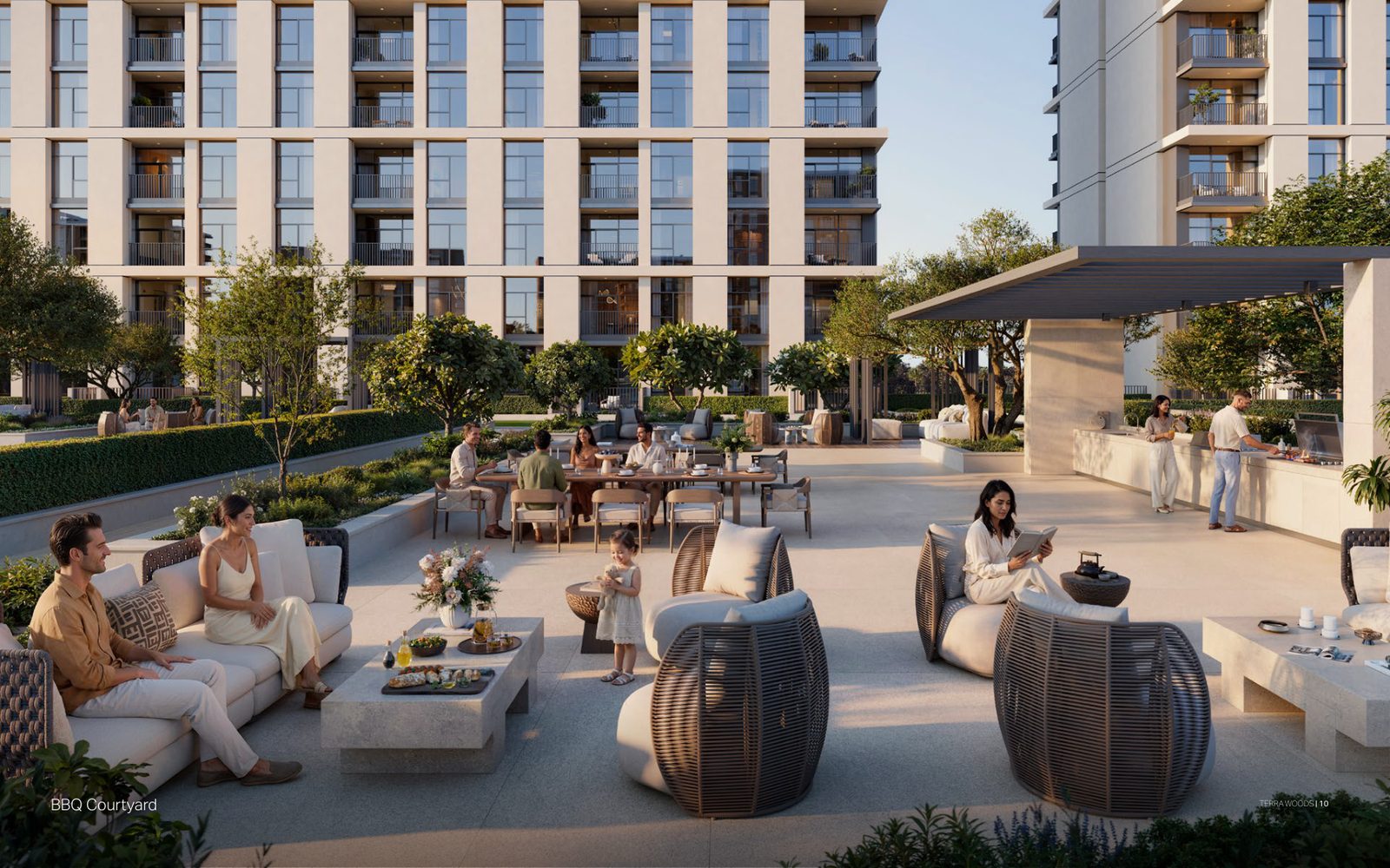 BBQ courtyard